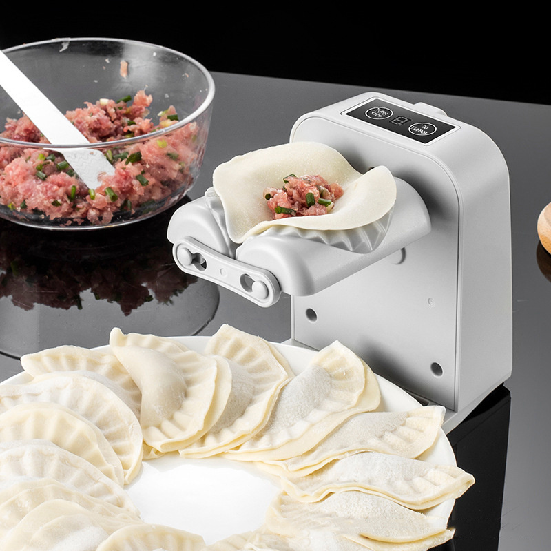 Acutomatic Dumpling Wrapper Press Usb Charge Electric Dumpling Gyoza Empanada Potstickers Maker Machine With Brush Press Tool