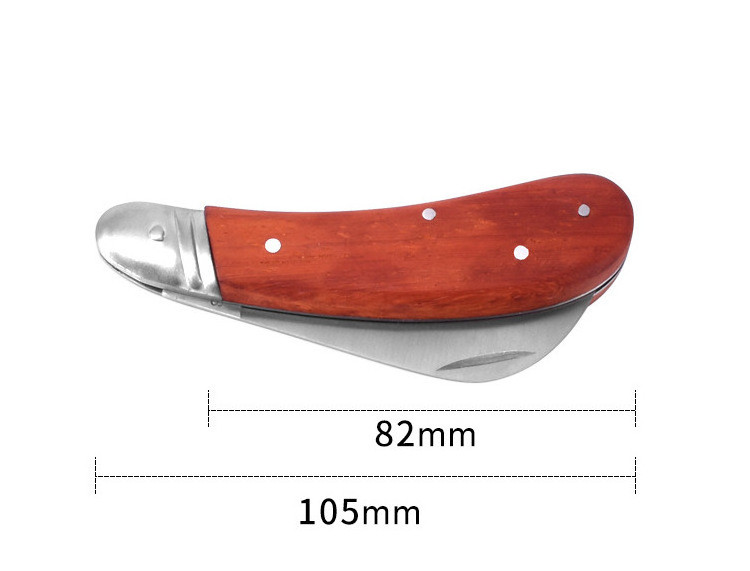 Stainless Steel Fixed Blade Rosewood Handle Tree Seed Budding Knife Professional Gardening Bonsai Folding Pruning Grafting Knife