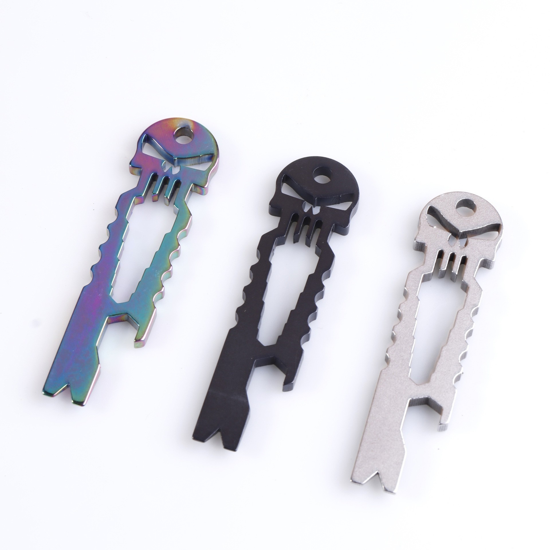 camping tools survival tools multifunctional mini pocket keychain creative keychain for screwdriver spanner wrench opener