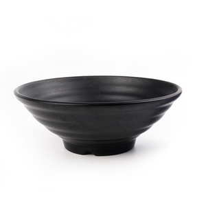 1009L 110ml Hotel Black Melamine Ramen Noodle Bowl Japanese Wholesale Custom Printed Ramen Bowl