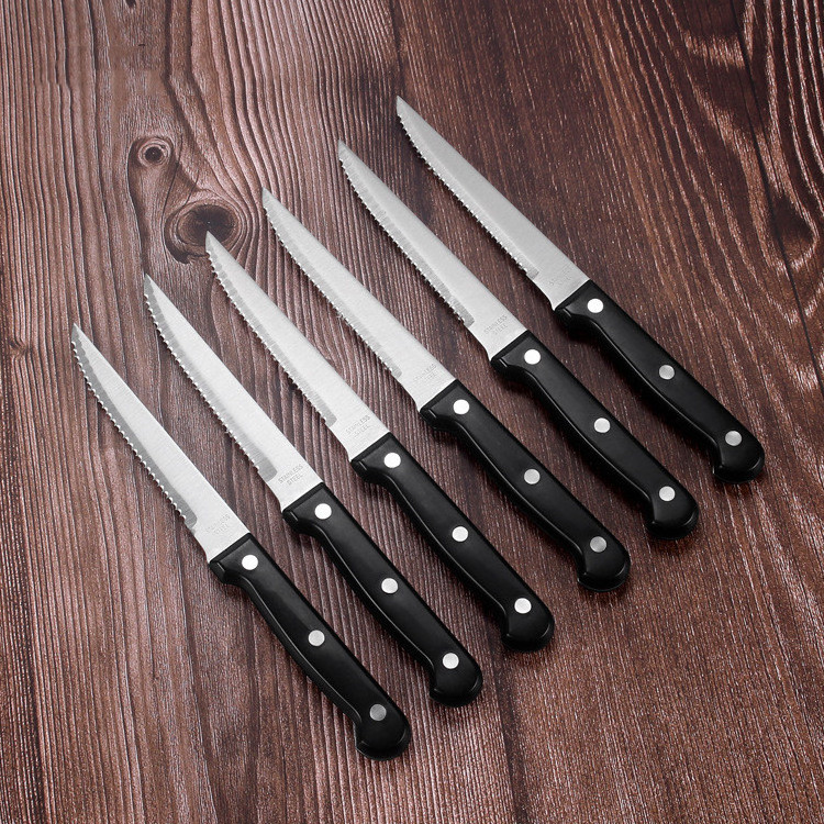 RC15K1 Knife Set Stainless Steel Blade PP Handle Includes Wood Block 15 Piece Knife Set Color Box Packing Set of Kitchen Knives