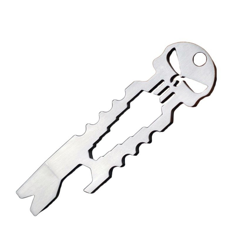 camping tools survival tools multifunctional mini pocket keychain creative keychain for screwdriver spanner wrench opener