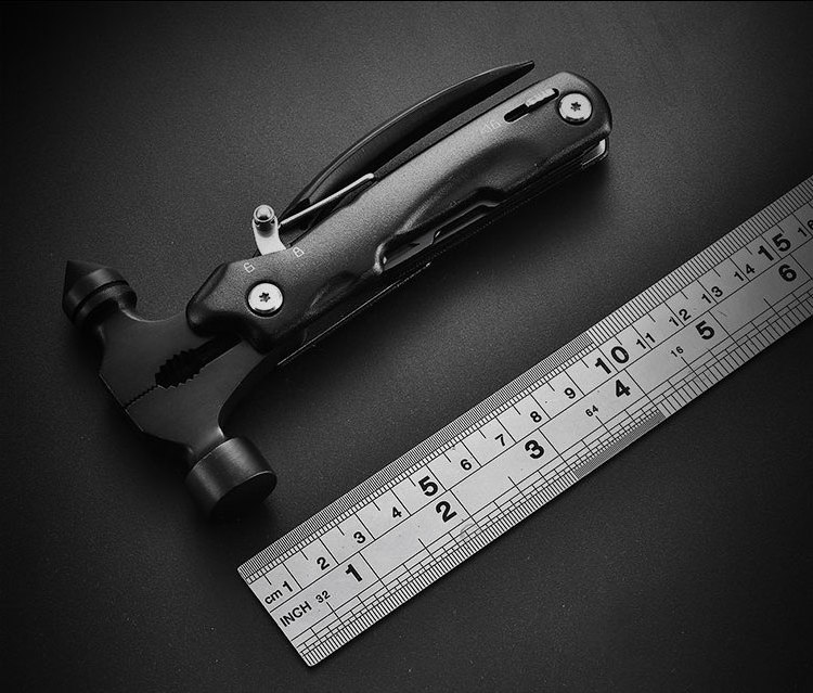 Outdoor Ideal Tool Camping Multi Plier Multifunction Survival Equipment Hammer 11 in 1 Multi Function Tool