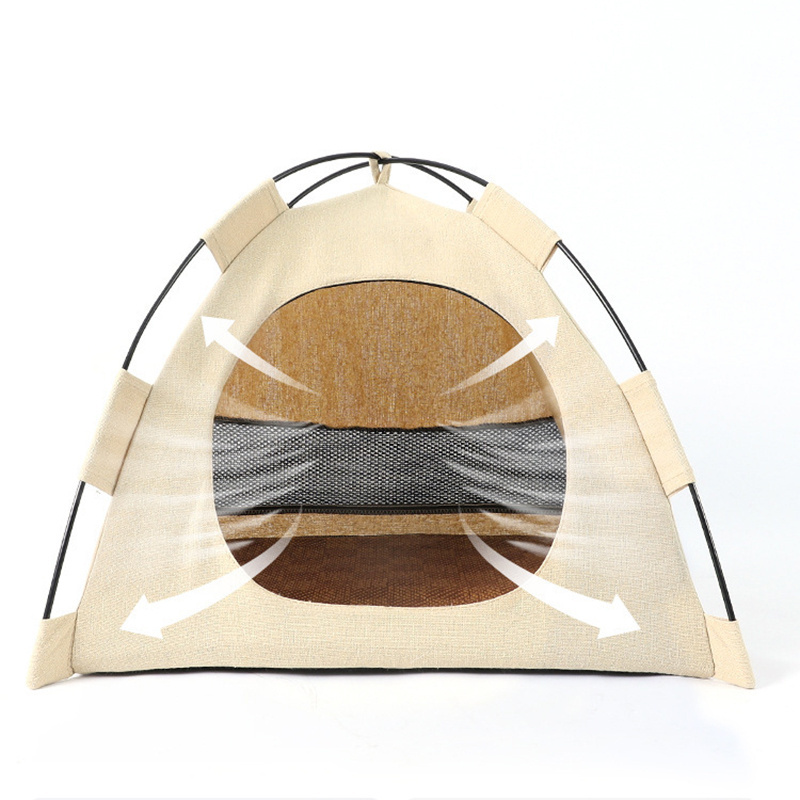 Outdoor Portable Cats House Foldable Pet Tent With Cushion