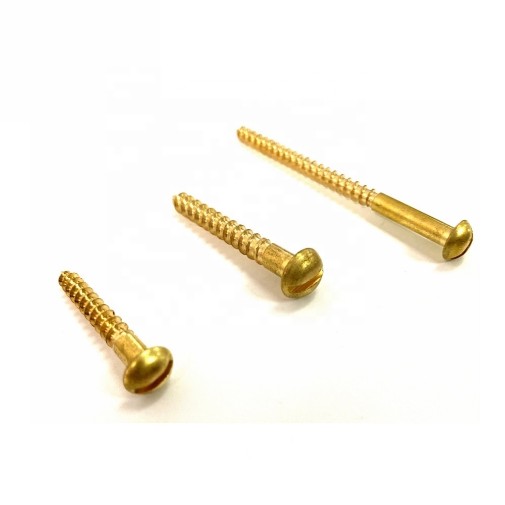 Umbrella Screws Button slot pan Mushroom Head Screw brass self tapping screw