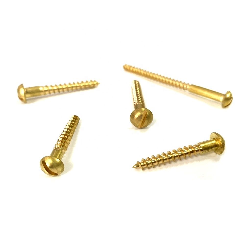 Umbrella Screws Button slot pan Mushroom Head Screw brass self tapping screw