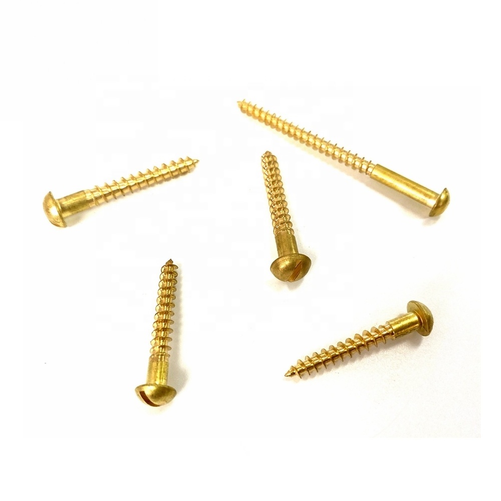 Umbrella Screws Button slot pan Mushroom Head Screw brass self tapping screw