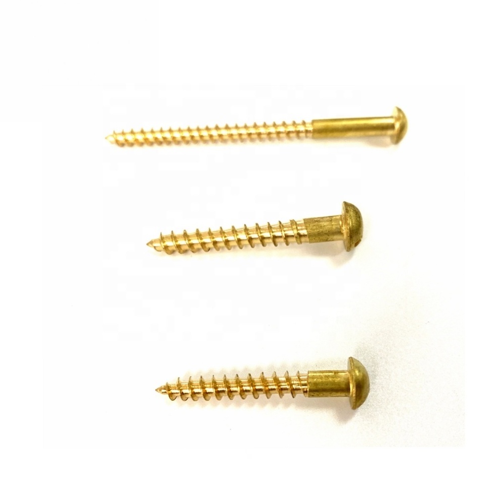 Umbrella Screws Button slot pan Mushroom Head Screw brass self tapping screw