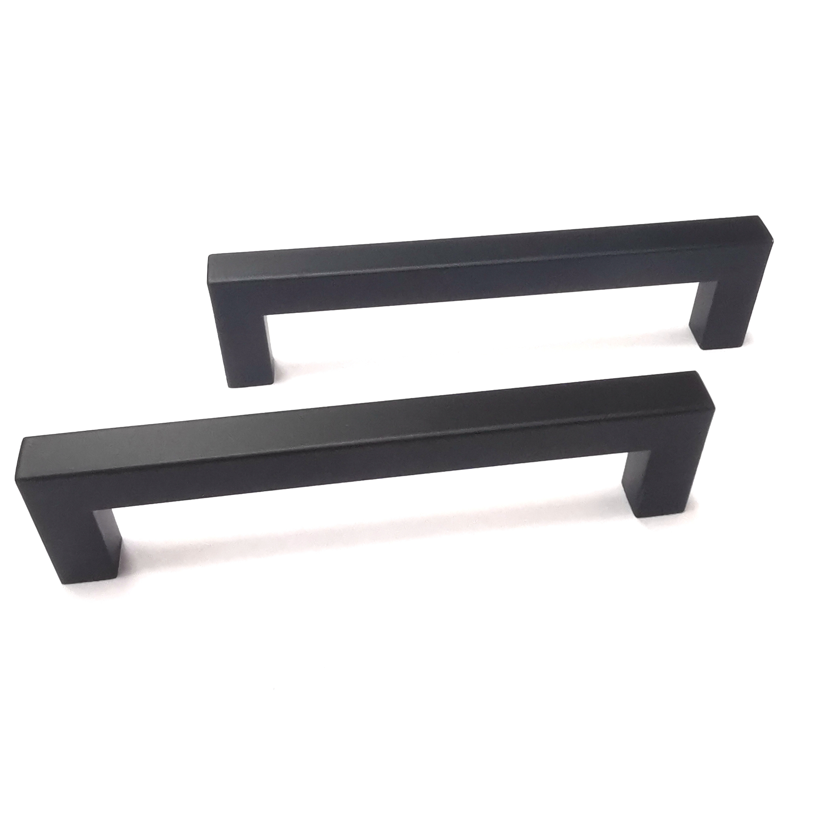 Cabinet Pulls Matte Black Cabinet Handles Square Drawer Pulls Steel Kitchen Furniture Modern Handles,furniture Handle & Knob