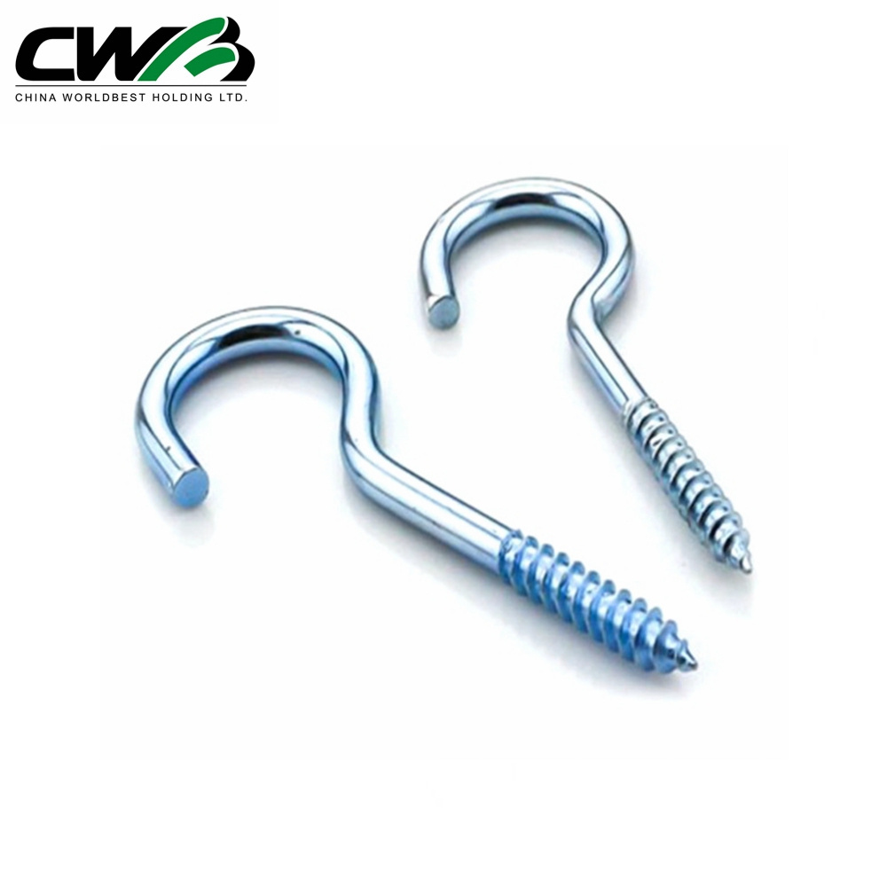 Stainless steel C hook screw Open eye wood screw hook screws