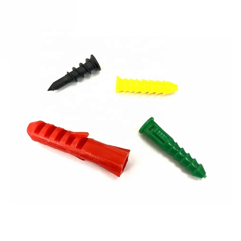 Wall Plug Plastic Expansion screw Tube Pipe Wall Anchors Plugs