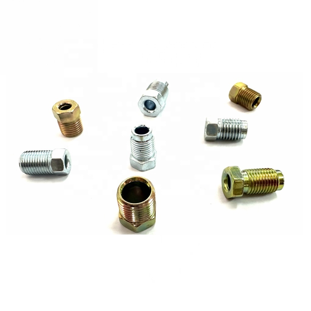 Carbon steel threaded fittings SAE  Brake Fittings For Hose Ends dot push in manufacturers Adapter Connector End port