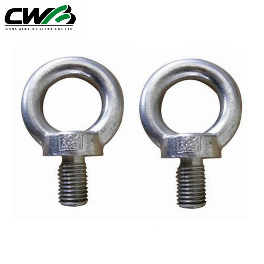 M4-M22 Stainless steel DIN580 anchors with hole bolt collar eyebolt lifting eye bolts