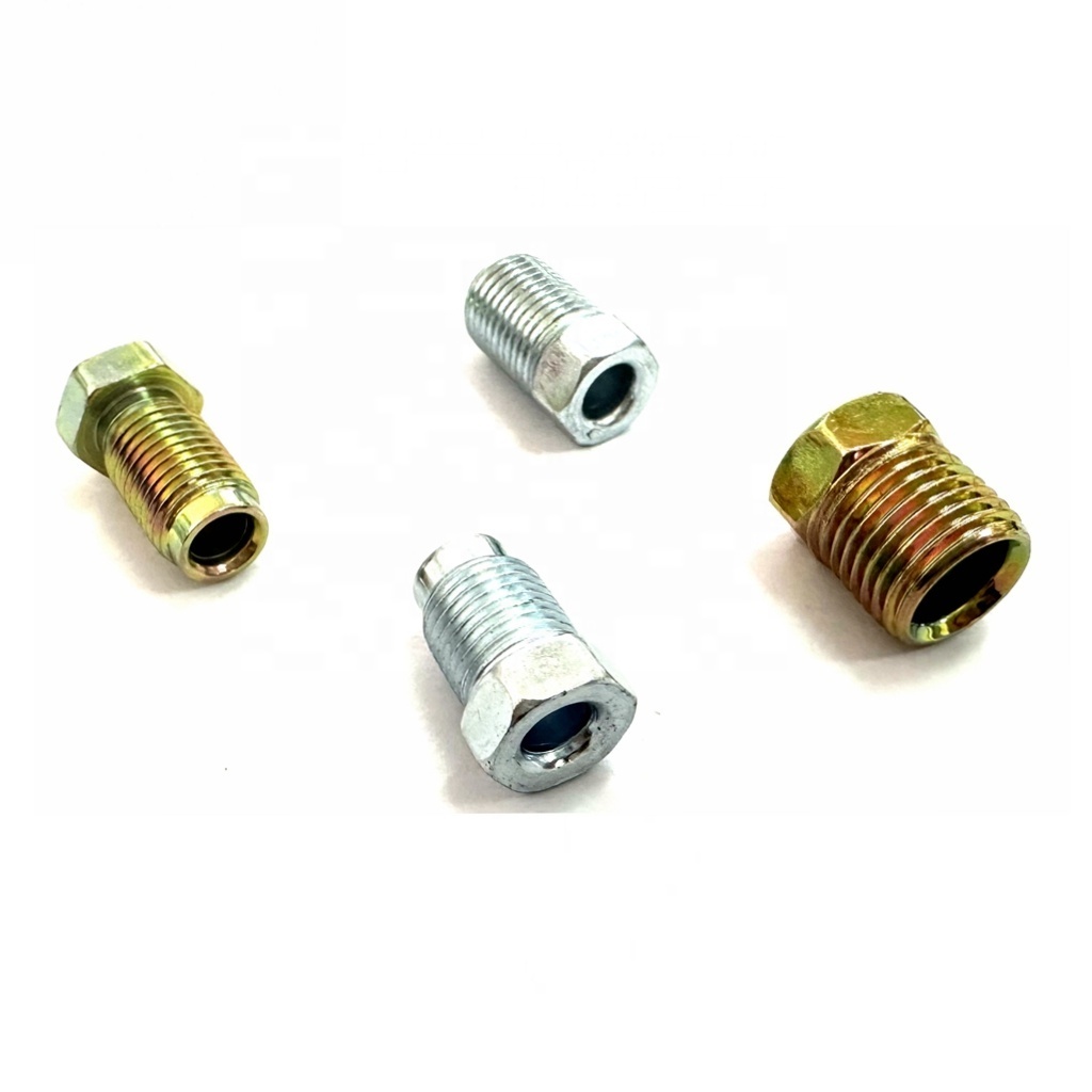 Carbon steel threaded fittings SAE  Brake Fittings For Hose Ends dot push in manufacturers Adapter Connector End port