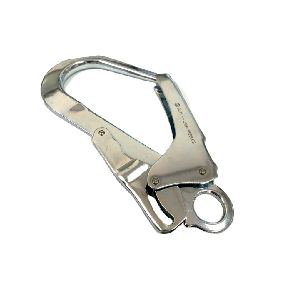 Iron big safty climbing car Aluminum Safety Hook Safety Belt Full Body Harness Forged Hook Swivel Snap Hook