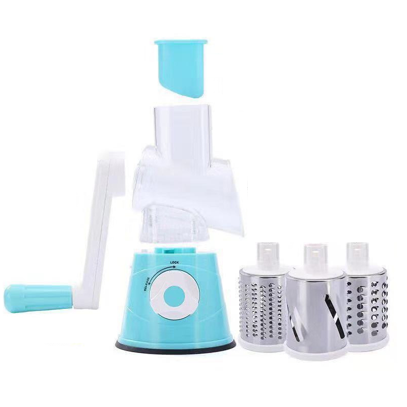 Practical Multifunction Stainless Steel Manual Vegetable Chopper slicer Spiralizer Rotary Nut Cheese Chopper Vegetable Cutter