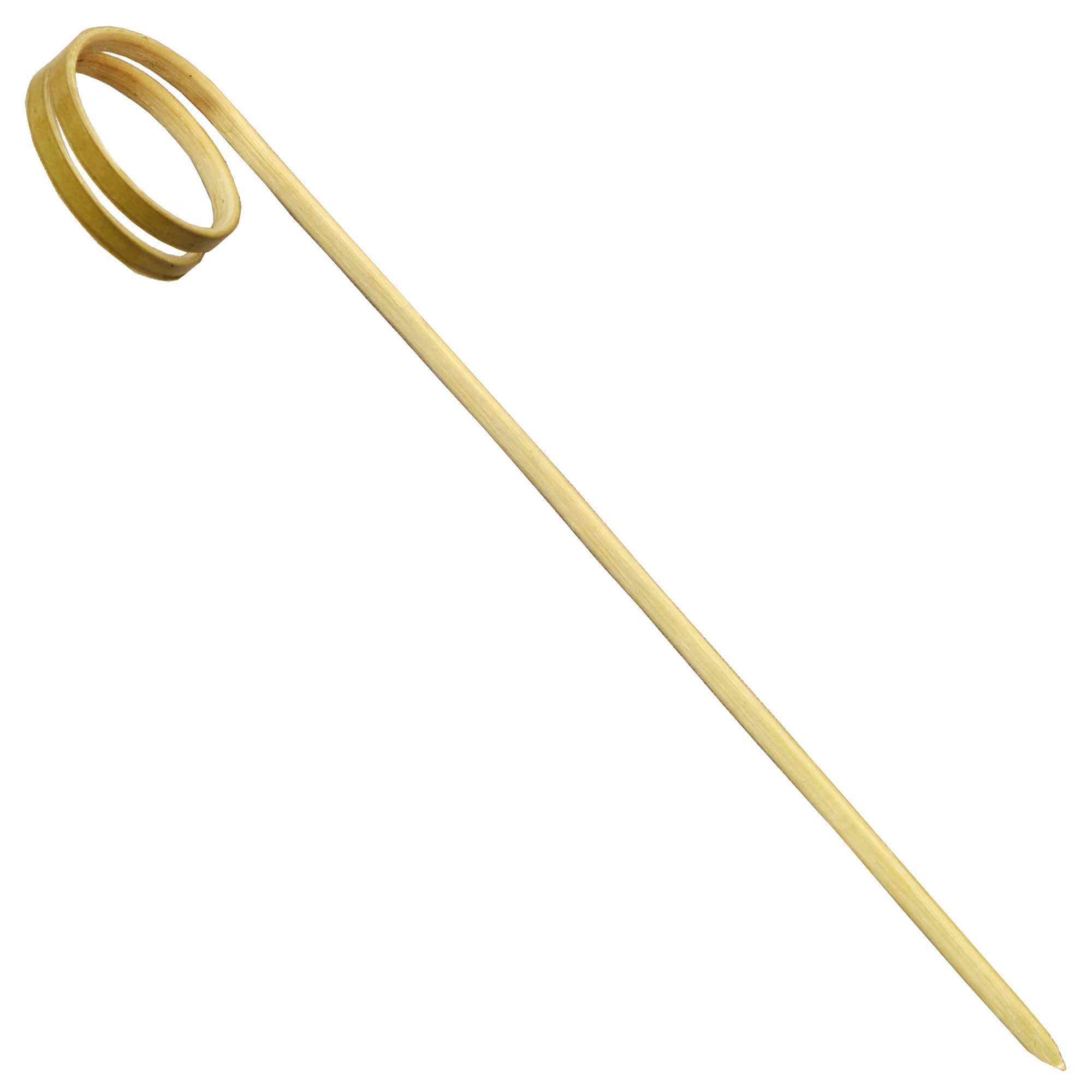 Bamboo Disposable Cocktail Sticks Loop Ring Food Picks Wooden Eco-friendly Cocktail Skewers for party, bar, wedding, BBQ