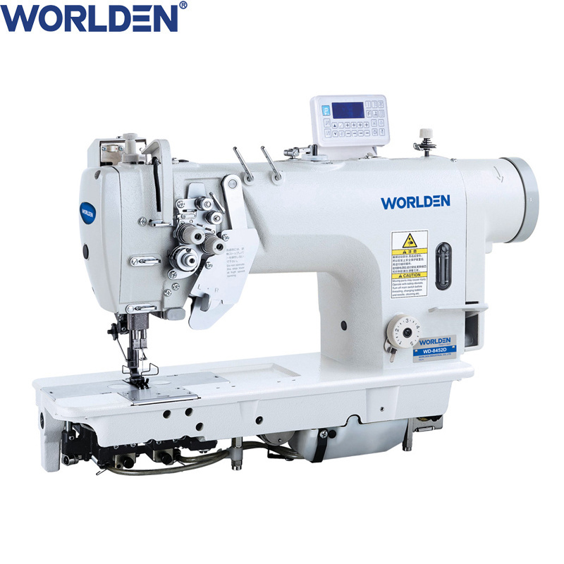 WD-8452D Electronic High-speed Double Needle Lockstitch Industrial Sewing Machine With Direct Drive