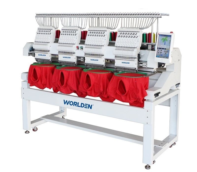 WD-1504  Hot Sale 4 Head Embroidery Machine Four Head Computerized Electric Embroidery Machine