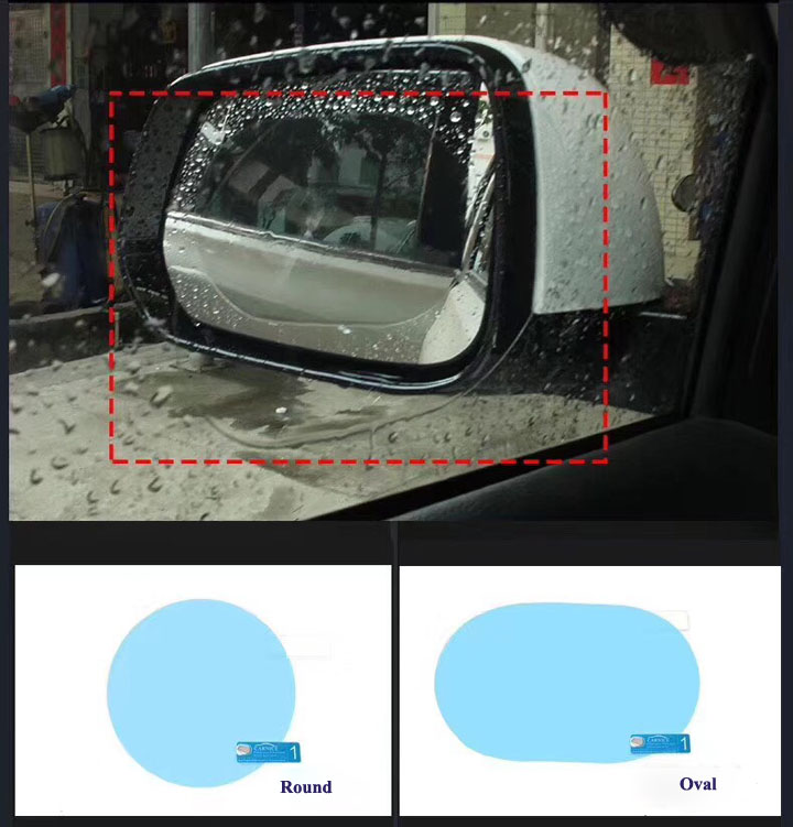 Anti Fog Anti Water Car Rearview Mirror Sticker Anti Rain Automobile Rearview Mirror Protector Film