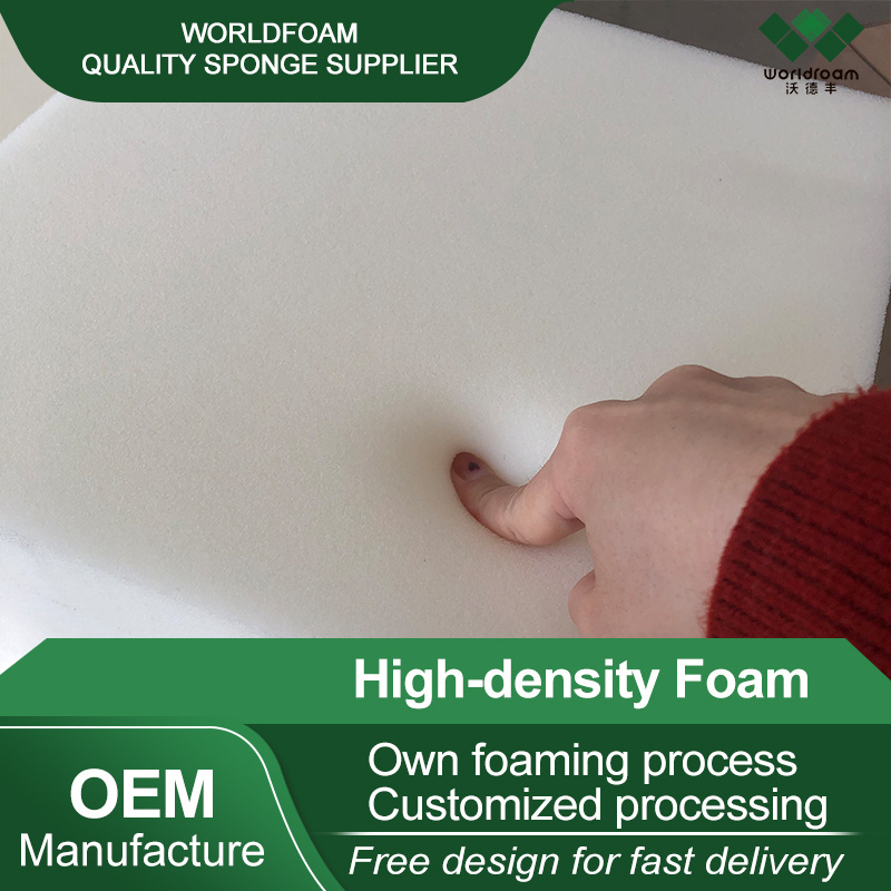 Factory Fire-retardant customize shapes PU Foam sponge sheet price foam pad camping wavy foam soft for packaging/mattress