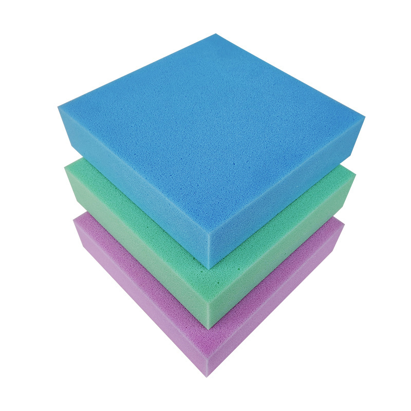 Factory Fire-retardant customize shapes PU Foam sponge sheet price foam pad camping wavy foam soft for packaging/mattress