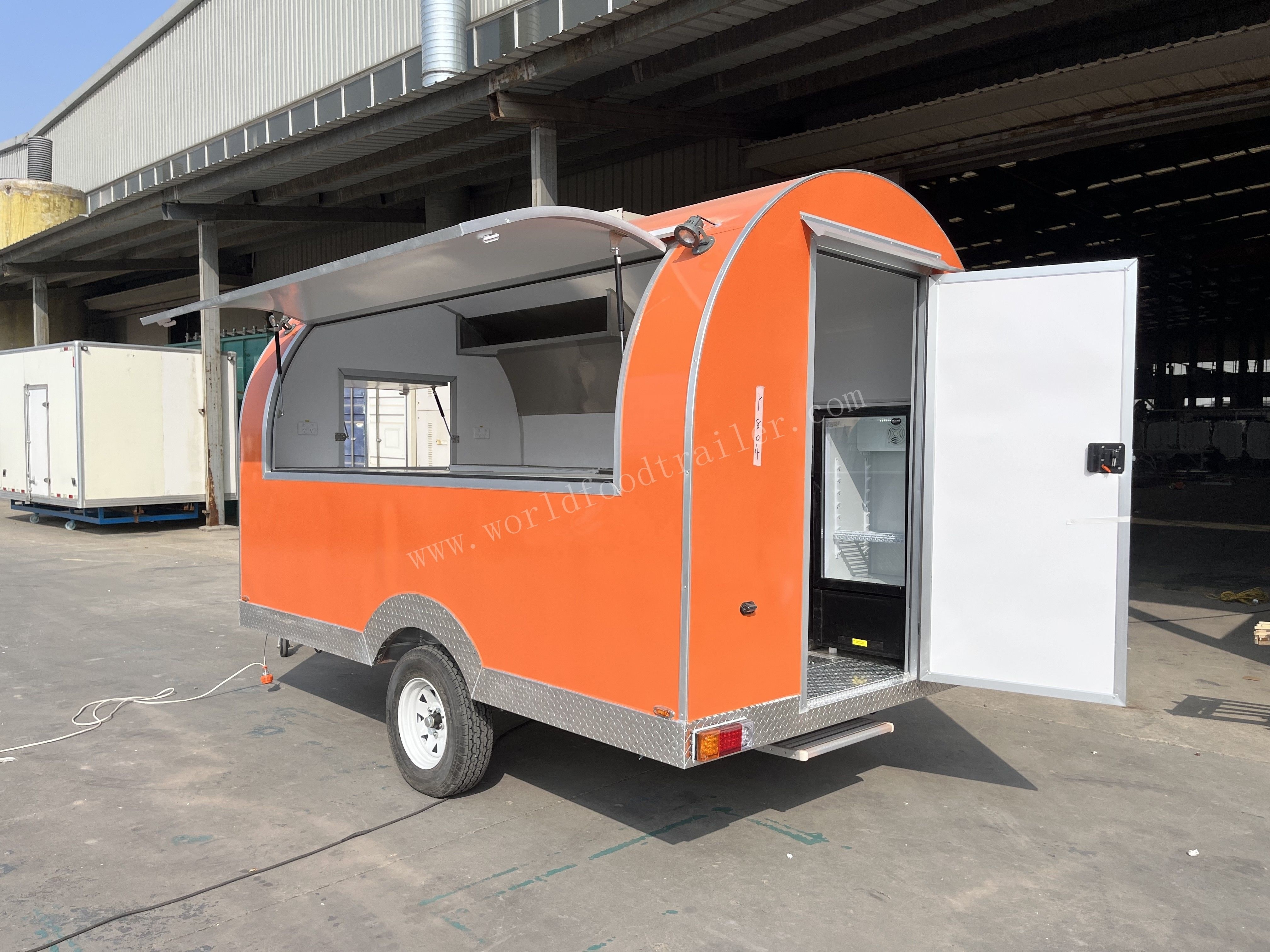 Australia Standard Round Food Trailer Food Cart Mobile Coffee Trailer Outdoor Donut Food Trailer For Sale