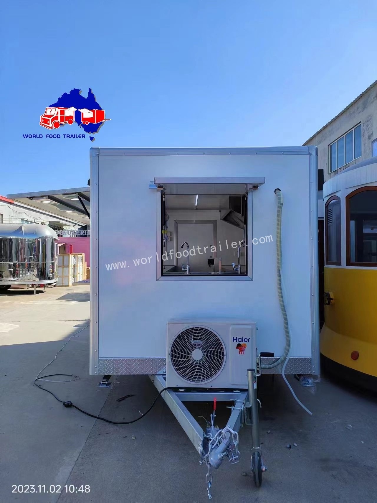 food trucks mobile food trailer beer bar truck fast food trailer for sale with full kitchen equipments pizza trailer