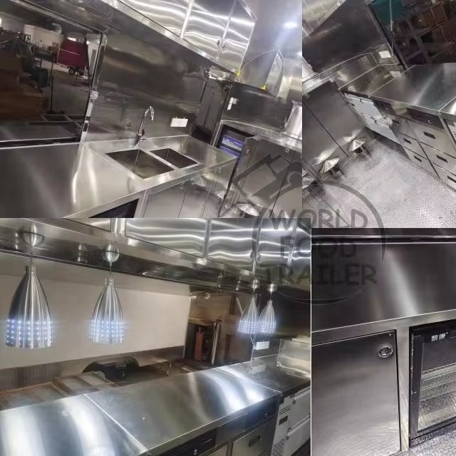 UK Market USA Australia Mobile Pizza Trailer 6m long  Airstream Food Trailer for Pizza Making Food Trailer from China