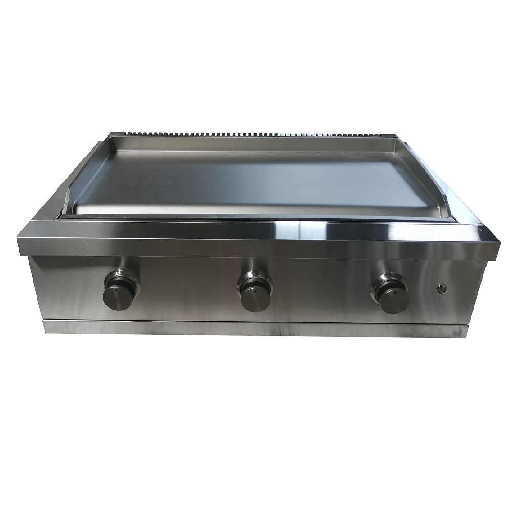 Restaurant Equipment mini Stainless Steel Bbq Electric Flat Griddle Table Top Gas Griddle Grill with cast burners for outdoor ki