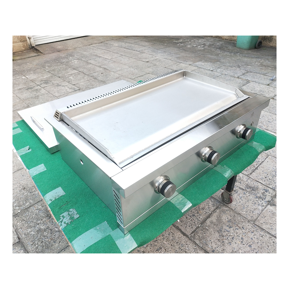 Restaurant Equipment mini Stainless Steel Bbq Electric Flat Griddle Table Top Gas Griddle Grill with cast burners for outdoor ki