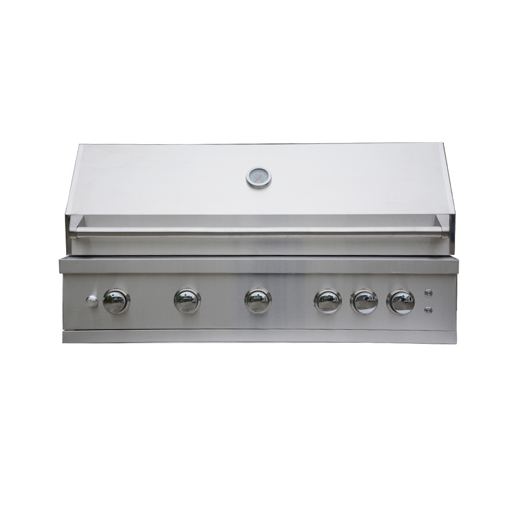 Outdoor kitchen BBQ Island Stainless Steel Built in 5 Burner Gas Grill