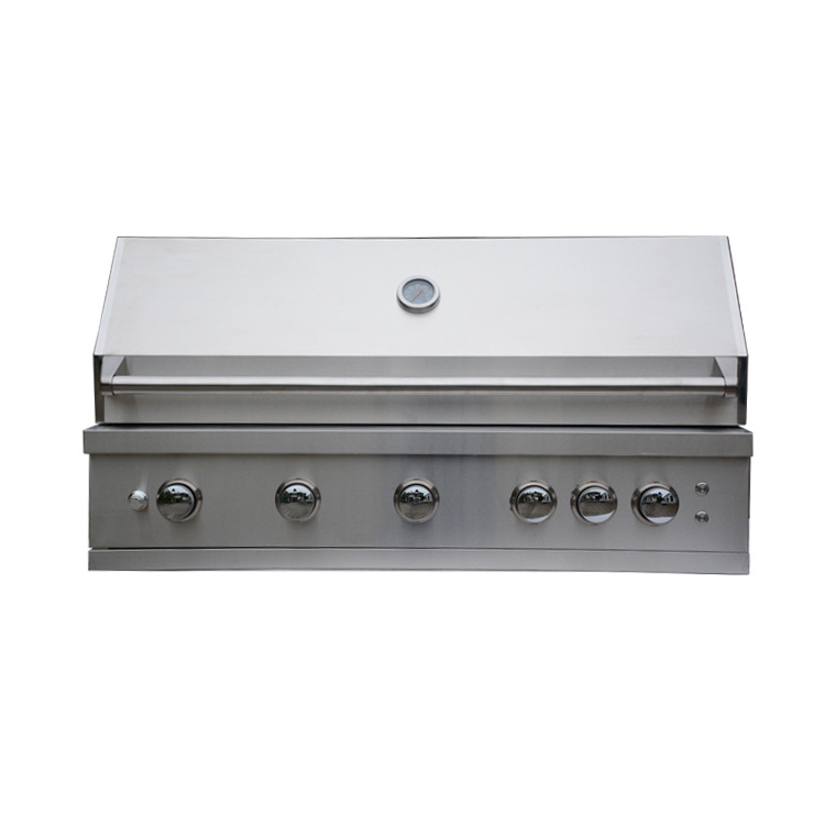 Outdoor kitchen BBQ Island Stainless Steel Built in 5 Burner Gas Grill