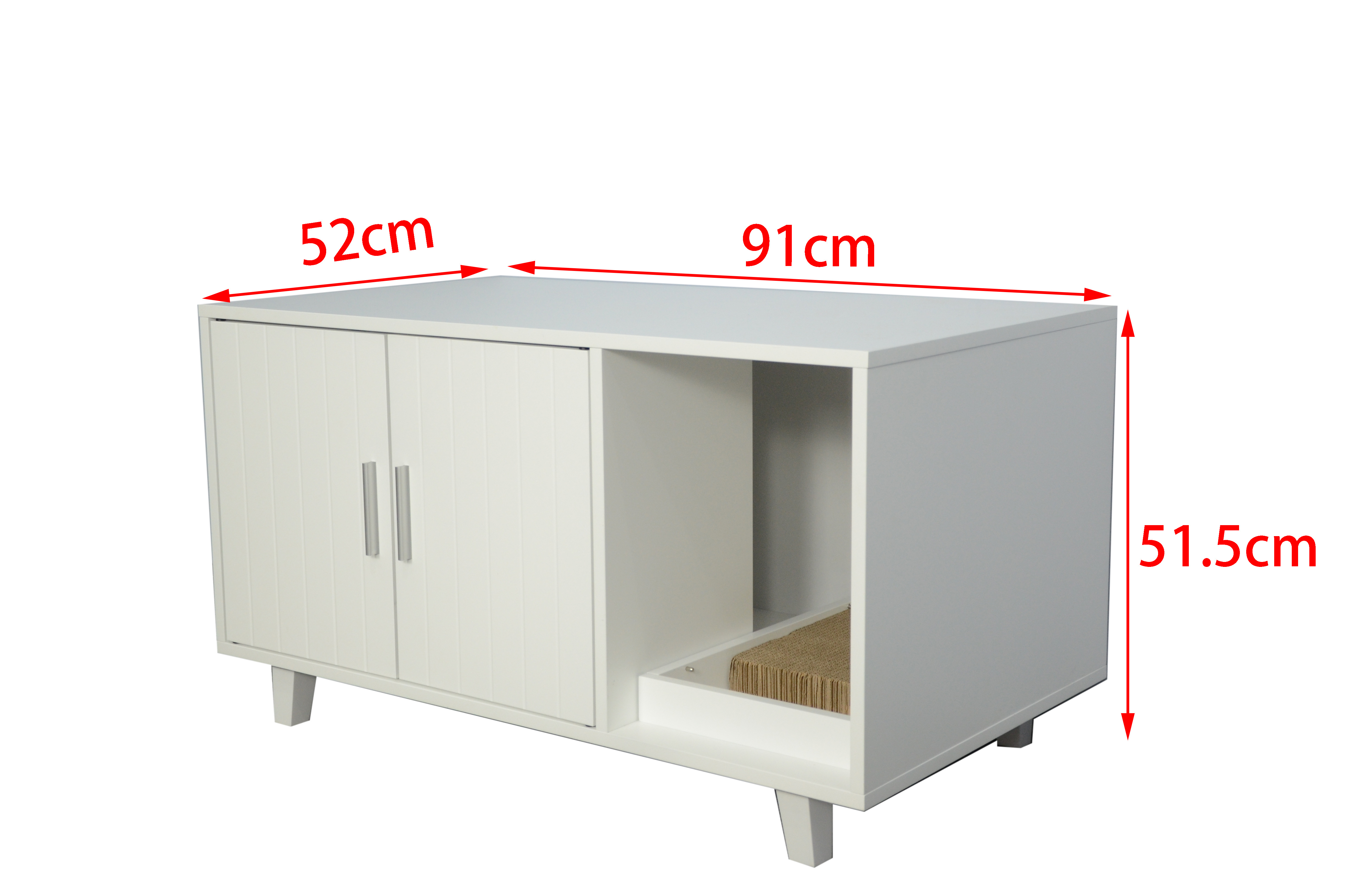 Spacious Storage Easy Assembly Cat Home -Indoor Crate-Box Litter modern wooden pet house dog