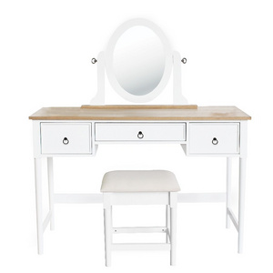 Vanity Set with Stool  Storage Shelves Dressing Table Dressing table dresser with mirror and chair Bedroom