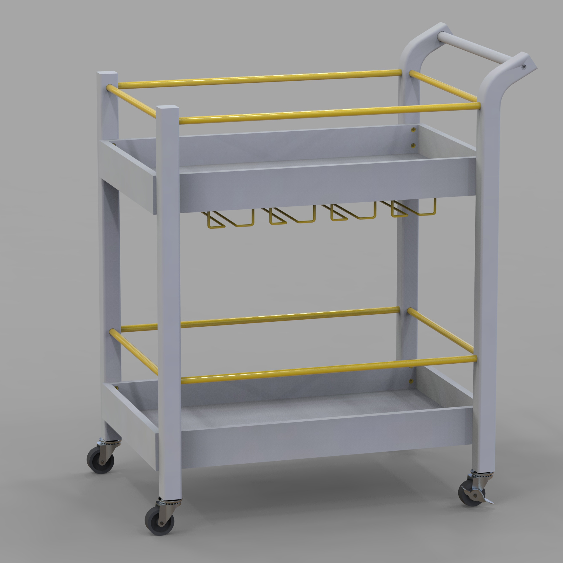 Simple Design Hotel Housekeeping Maid Bar Cart Trolley