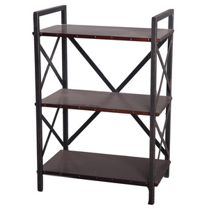 Living Room 3 Tiers Shelves Portable Movable Small Narrow Wooden Book Shelf For Sale