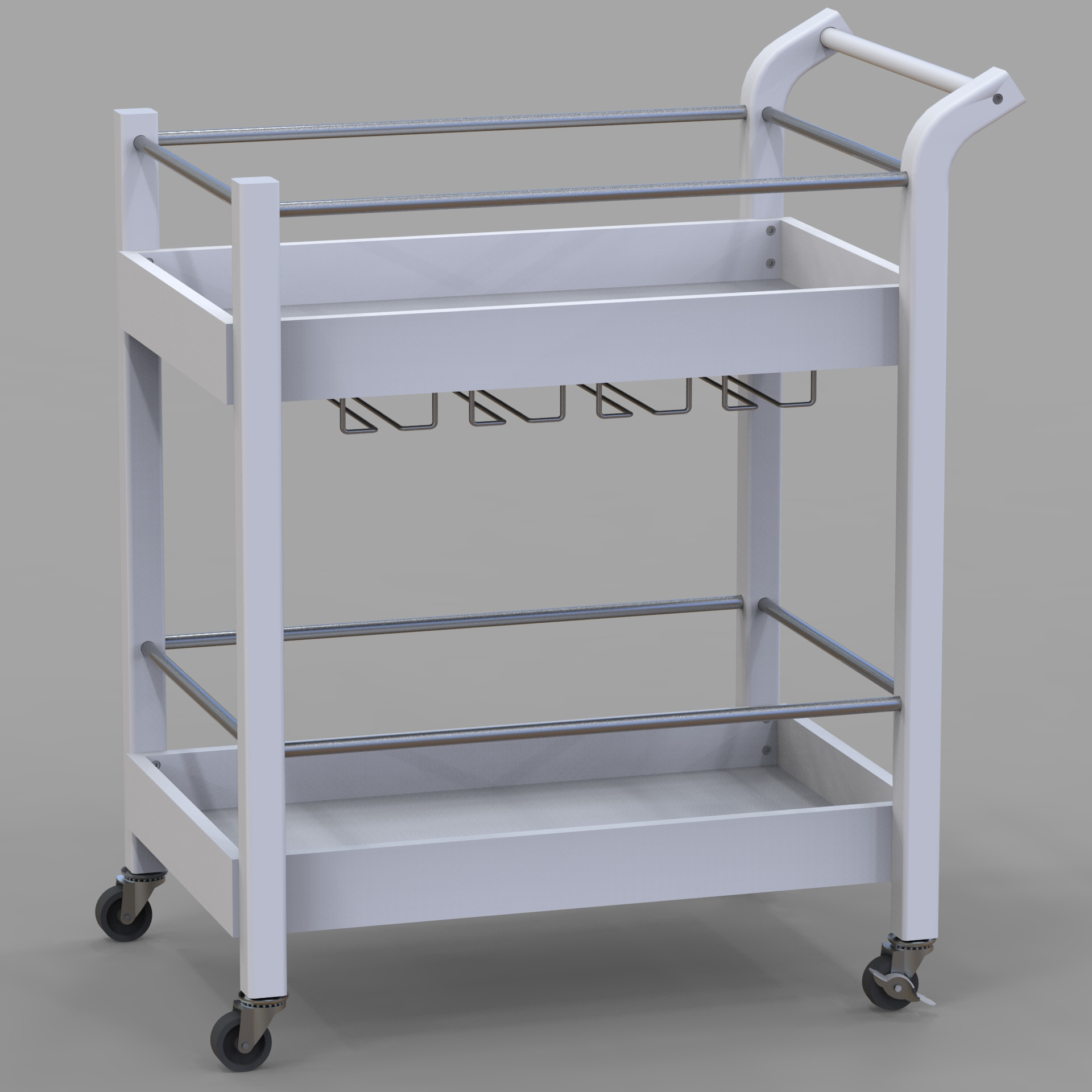 Simple Design Hotel Housekeeping Maid Bar Cart Trolley