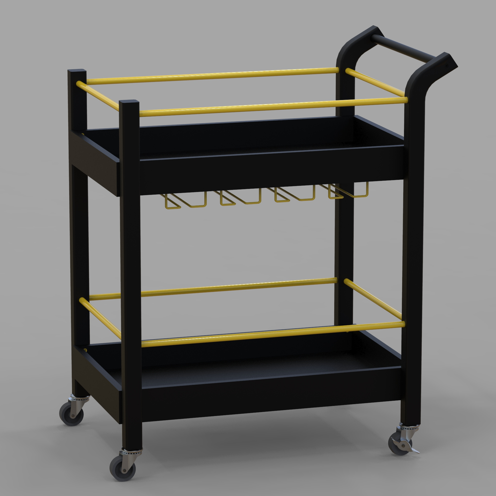 Simple Design Hotel Housekeeping Maid Bar Cart Trolley