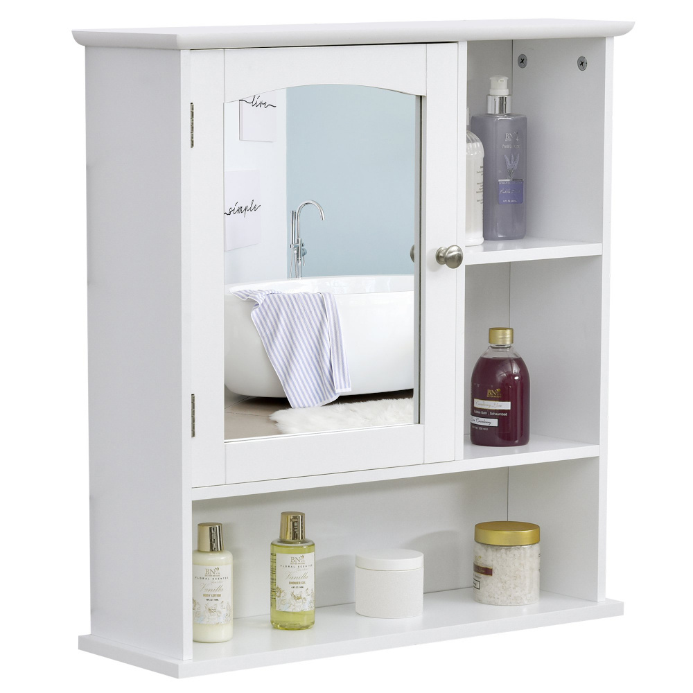 Sunrise Best Seller Bathroom Furniture MDF Wall Mounted Bathroom Storage Mirror Cabinet With Shelves