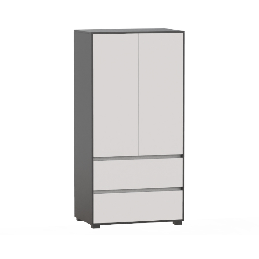 Modern Modular Combination Bedroom Furniture Metal Frame Wooden Clothes Armoire Wardrobe For Bedroom