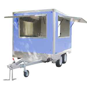 Mobile bar ice cream coffee crepe hot dog candy food trailer fiberglass Truck Mobile Van for sale