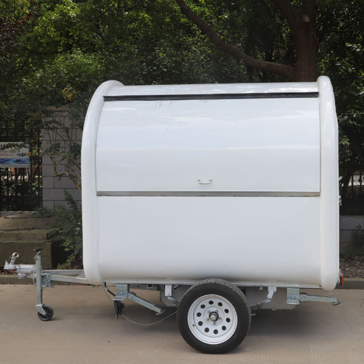 Customized food truck rolling cart fast food machine snow cone trailer food cart cooking trailer red hamburger carts