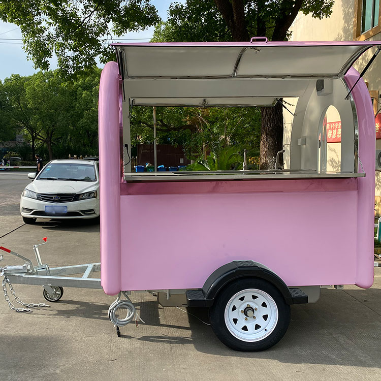 Food vending trailer cars for sale/fast snack trailer fast food carts selling food truck