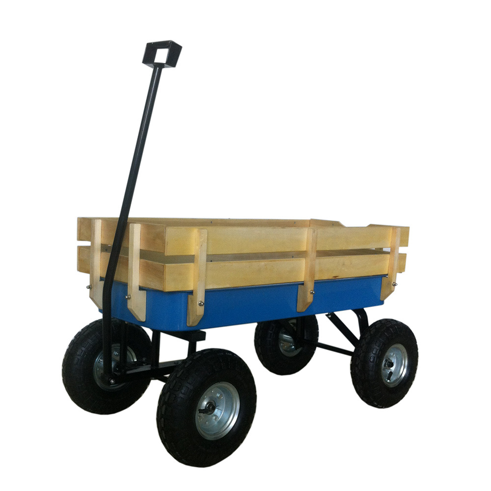 Wholesale 1832 Hot Sale Garden Wheelie Wooden Cart