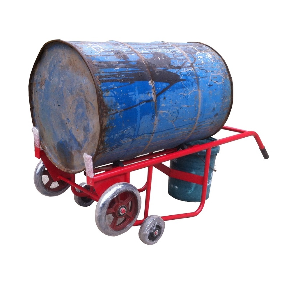 High Quality Steel Carrier Moving 450kgs Oil Drum Cart