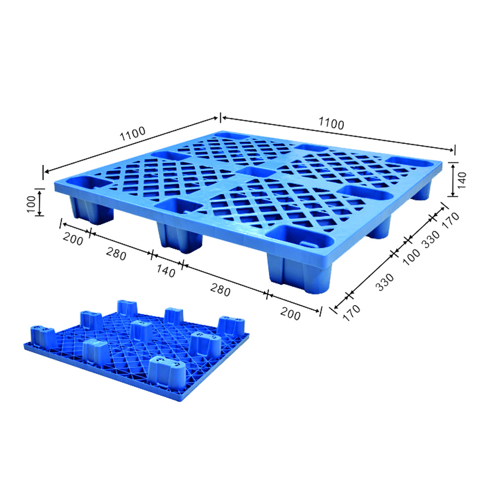 Reinforced 9-feet Strong Plastic HDPE Pallet