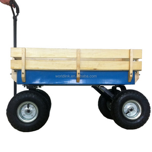 Four Wheels Wooden Garden Kids Wagon Loadmaster for Playing