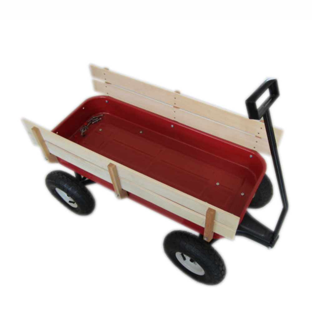 Wholesale 1832 Hot Sale Garden Wheelie Wooden Cart