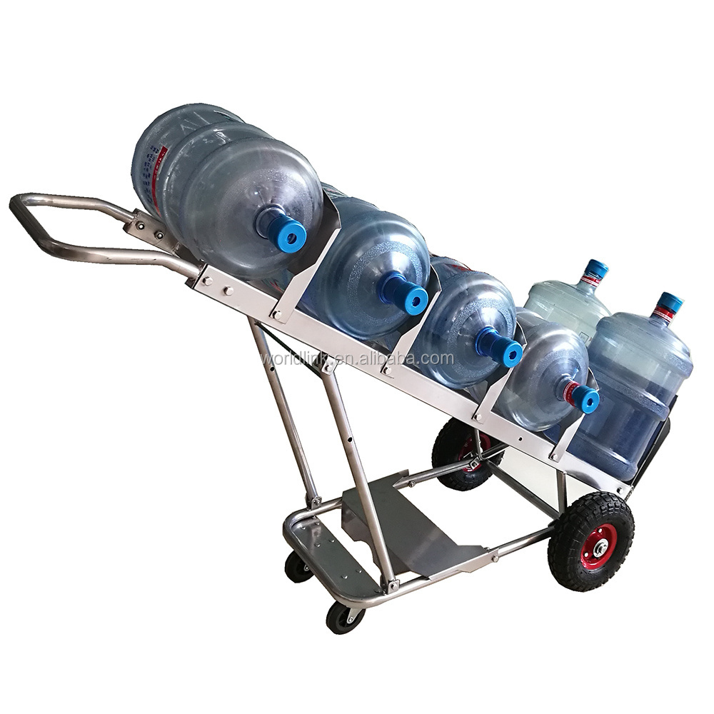 250kgs High Steel Foldable for 5 Gallon Water Bucket Cart